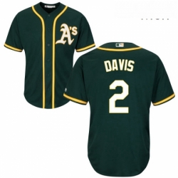 Mens Majestic Oakland Athletics 2 Khris Davis Replica Green Alternate 1 Cool Base MLB Jersey  Mens Majestic Oakland Athletics 2 Khris Davis Replica Green Alternate 1 Cool Base MLB Jersey