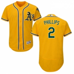 Mens Majestic Oakland Athletics 2 Tony Phillips Gold Alternate Flex Base Authentic Collection MLB Jersey Mens Majestic Oakland Athletics 2 Tony Phillips Gold Alternate Flex Base Authentic Collection MLB Jersey