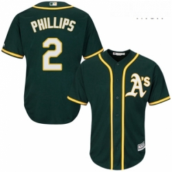 Mens Majestic Oakland Athletics 2 Tony Phillips Replica Green Alternate 1 Cool Base MLB Jersey Mens Majestic Oakland Athletics 2 Tony Phillips Replica Green Alternate 1 Cool Base MLB Jersey
