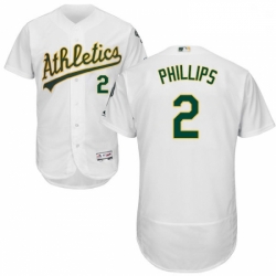 Mens Majestic Oakland Athletics 2 Tony Phillips White Home Flex Base Authentic Collection MLB Jersey Mens Majestic Oakland Athletics 2 Tony Phillips White Home Flex Base Authentic Collection MLB Jersey