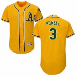 Mens Majestic Oakland Athletics 3 Boog Powell Gold Alternate Flex Base Authentic Collection MLB Jersey Mens Majestic Oakland Athletics 3 Boog Powell Gold Alternate Flex Base Authentic Collection MLB Jersey