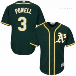 Mens Majestic Oakland Athletics 3 Boog Powell Replica Green Alternate 1 Cool Base MLB Jersey  Mens Majestic Oakland Athletics 3 Boog Powell Replica Green Alternate 1 Cool Base MLB Jersey