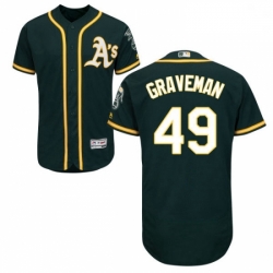 Mens Majestic Oakland Athletics 49 Kendall Graveman Green Flexbase Authentic Collection MLB Jersey Mens Majestic Oakland Athletics 49 Kendall Graveman Green Flexbase Authentic Collection MLB Jersey