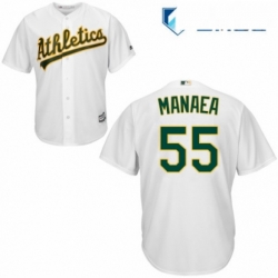 Mens Majestic Oakland Athletics 55 Sean Manaea Replica White Home Cool Base MLB Jersey  Mens Majestic Oakland Athletics 55 Sean Manaea Replica White Home Cool Base MLB Jersey