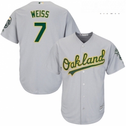 Mens Majestic Oakland Athletics 7 Walt Weiss Replica Grey Road Cool Base MLB Jersey Mens Majestic Oakland Athletics 7 Walt Weiss Replica Grey Road Cool Base MLB Jersey
