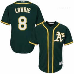 Mens Majestic Oakland Athletics 8 Jed Lowrie Replica Green Alternate 1 Cool Base MLB Jersey Mens Majestic Oakland Athletics 8 Jed Lowrie Replica Green Alternate 1 Cool Base MLB Jersey
