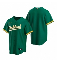 Mens Nike Oakland Athletics Blank Green Alternate Stitched Baseball Jersey