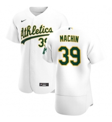 Oakland Athletics 39 Vimael Machin Men Nike White Home 2020 Authentic Player MLB Jersey