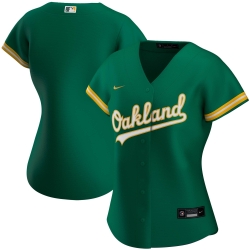 Oakland Athletics Nike Women Alternate 2020 MLB Team Jersey Kelly Green