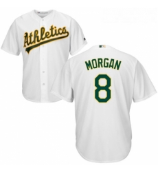 Youth Majestic Oakland Athletics 8 Joe Morgan Authentic White Home Cool Base MLB Jersey