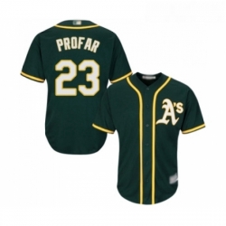 Youth Oakland Athletics 23 Jurickson Profar Replica Green Alternate 1 Cool Base Baseball Jersey 