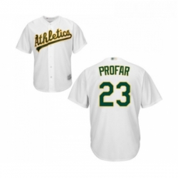 Youth Oakland Athletics 23 Jurickson Profar Replica White Home Cool Base Baseball Jersey 