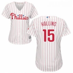 Womens Majestic Philadelphia Phillies 15 Dave Hollins Authentic WhiteRed Strip Home Cool Base MLB Jersey Womens Majestic Philadelphia Phillies 15 Dave Hollins Authentic WhiteRed Strip Home Cool Base MLB Jersey