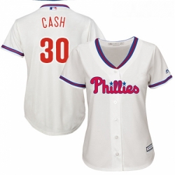 Womens Majestic Philadelphia Phillies 30 Dave Cash Authentic Cream Alternate Cool Base MLB Jersey Womens Majestic Philadelphia Phillies 30 Dave Cash Authentic Cream Alternate Cool Base MLB Jersey