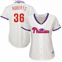 Womens Majestic Philadelphia Phillies 36 Robin Roberts Authentic Cream Alternate Cool Base MLB Jersey Womens Majestic Philadelphia Phillies 36 Robin Roberts Authentic Cream Alternate Cool Base MLB Jersey