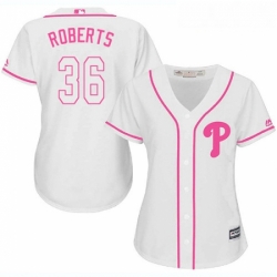 Womens Majestic Philadelphia Phillies 36 Robin Roberts Authentic White Fashion Cool Base MLB Jersey Womens Majestic Philadelphia Phillies 36 Robin Roberts Authentic White Fashion Cool Base MLB Jersey