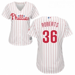 Womens Majestic Philadelphia Phillies 36 Robin Roberts Replica WhiteRed Strip Home Cool Base MLB Jersey Womens Majestic Philadelphia Phillies 36 Robin Roberts Replica WhiteRed Strip Home Cool Base MLB Jersey