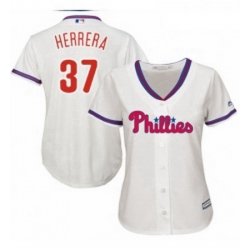 Womens Majestic Philadelphia Phillies 37 Odubel Herrera Authentic Cream Alternate Cool Base MLB Jersey  Womens Majestic Philadelphia Phillies 37 Odubel Herrera Authentic Cream Alternate Cool Base MLB Jersey