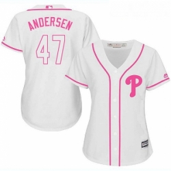 Womens Majestic Philadelphia Phillies 47 Larry Andersen Authentic White Fashion Cool Base MLB Jersey Womens Majestic Philadelphia Phillies 47 Larry Andersen Authentic White Fashion Cool Base MLB Jersey