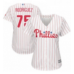Womens Majestic Philadelphia Phillies 75 Francisco Rodriguez Authentic WhiteRed Strip Home Cool Base MLB Jersey  Womens Majestic Philadelphia Phillies 75 Francisco Rodriguez Authentic WhiteRed Strip Home Cool Base MLB Jersey