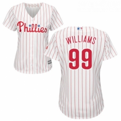 Womens Majestic Philadelphia Phillies 99 Mitch Williams Authentic WhiteRed Strip Home Cool Base MLB Jersey Womens Majestic Philadelphia Phillies 99 Mitch Williams Authentic WhiteRed Strip Home Cool Base MLB Jersey