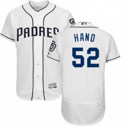 Mens Majestic San Diego Padres 52 Brad Hand White Flexbase Authentic Collection MLB Jersey