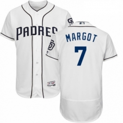 Mens Majestic San Diego Padres 7 Manuel Margot White Home Flex Base Authentic Collection MLB Jersey