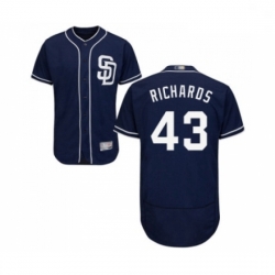 Mens San Diego Padres 43 Garrett Richards Navy Blue Alternate Flex Base Authentic Collection MLB Jersey