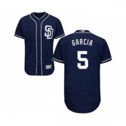 Mens San Diego Padres 5 Greg Garcia Navy Blue Alternate Flex Base Authentic Collection Baseball Jersey