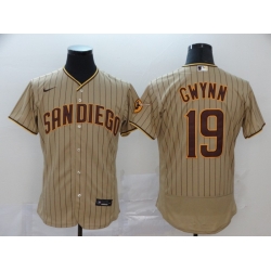 Padres 19 Tony Gwynn Gray Nike 2020 Flexbase Jersey