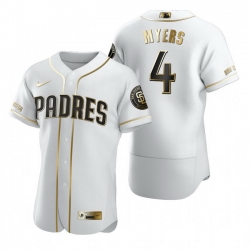 San Diego Padres 4 Wil Myers White Nike Mens Authentic Golden Edition MLB Jersey