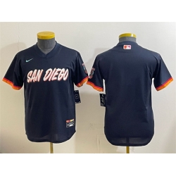 Youth San Diego Padres Blank Obsidian 2026 City Connect Stadium Stitched Baseball Jersey