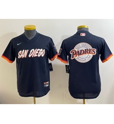 Youth San Diego Padres Team Big Logo Obsidian 2026 City Connect Stadium Stitched Baseball Jersey 001 Youth San Diego Padres Team Big Logo Obsidian 2026 City Connect Stadium Stitched Baseball Jersey 001