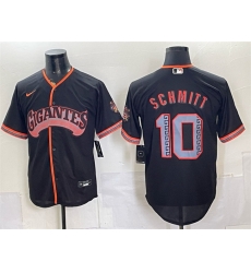 Men San Francisco Giants  10 Casey Schmitt Black 2026 Alternate Stadium Stitched Baseball Jersey