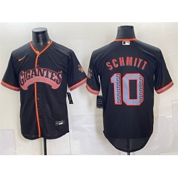 Men San Francisco Giants  10 Casey Schmitt Black 2026 Alternate Stadium Stitched Baseball Jersey