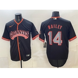 Men San Francisco Giants  14 Patrick Bailey Black 2026 Alternate Stadium Stitched Baseball Jersey