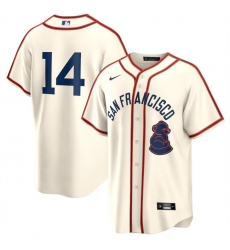 Men San Francisco Giants 14 Patrick Bailey Cream 2024 Rickwood Classic Stitched Baseball Jersey