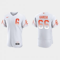 Men San Francisco Giants 66 Jarlin Garcia Men 2021 City Connect Authentic White Jersey