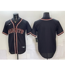 Men San Francisco Giants Blank 2026 Fashion Replica Black Out Stitched Baseball Jersey