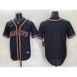 Men San Francisco Giants Blank 2026 Fashion Replica Black Out Stitched Baseball Jersey