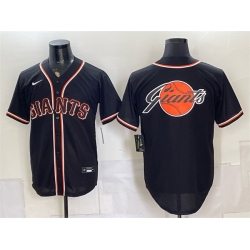 Men San Francisco Giants Team Big Logo 2026 Fashion Replica Black Out Stitched Baseball Jerseys