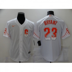 Men's San Francisco Giants #23 Kobe Bryant White 2021 City Connect Replica Player Jersey