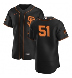 San Francisco Giants 51 Conner Menez Men Nike Black Alternate 2020 Authentic 20 at 24 Patch Player MLB Jersey