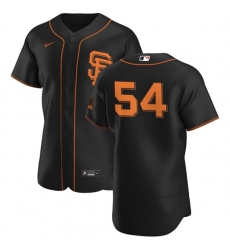 San Francisco Giants 54 Reyes Moronta Men Nike Black Alternate 2020 Authentic Player MLB Jersey