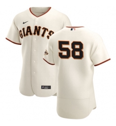 San Francisco Giants 58 Trevor Gott Men Nike Cream Home 2020 Authentic Player MLB Jersey