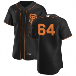 San Francisco Giants 64 Shaun Anderson Men Nike Black Alternate 2020 Authentic Player MLB Jersey