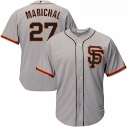 Youth Majestic San Francisco Giants 27 Juan Marichal Replica Grey Road 2 Cool Base MLB Jersey