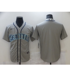 Men Nike Seattle Mariners Grey Stitched MLB Blank Cool Base Nike Jersey