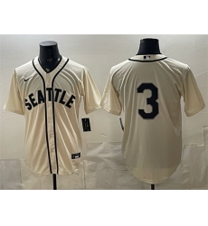 Men Seattle Mariners 3 J P Crawford Cream Alternate Stitched Baseball Jersey Men Seattle Mariners 3 J P Crawford Cream Alternate Stitched Baseball Jersey