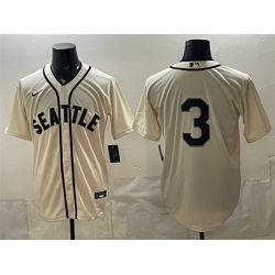 Men Seattle Mariners  3 J P  Crawford Cream Alternate Stitched Baseball Jersey